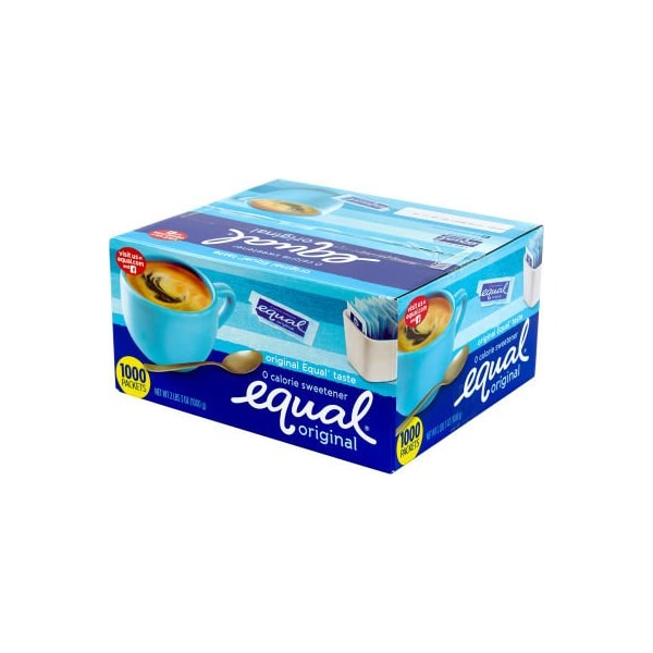 Green Rabbit Holdings Equal Zero Calorie Original Sweetener, Box of 1,000 Sweetener Packets 22000463 - main